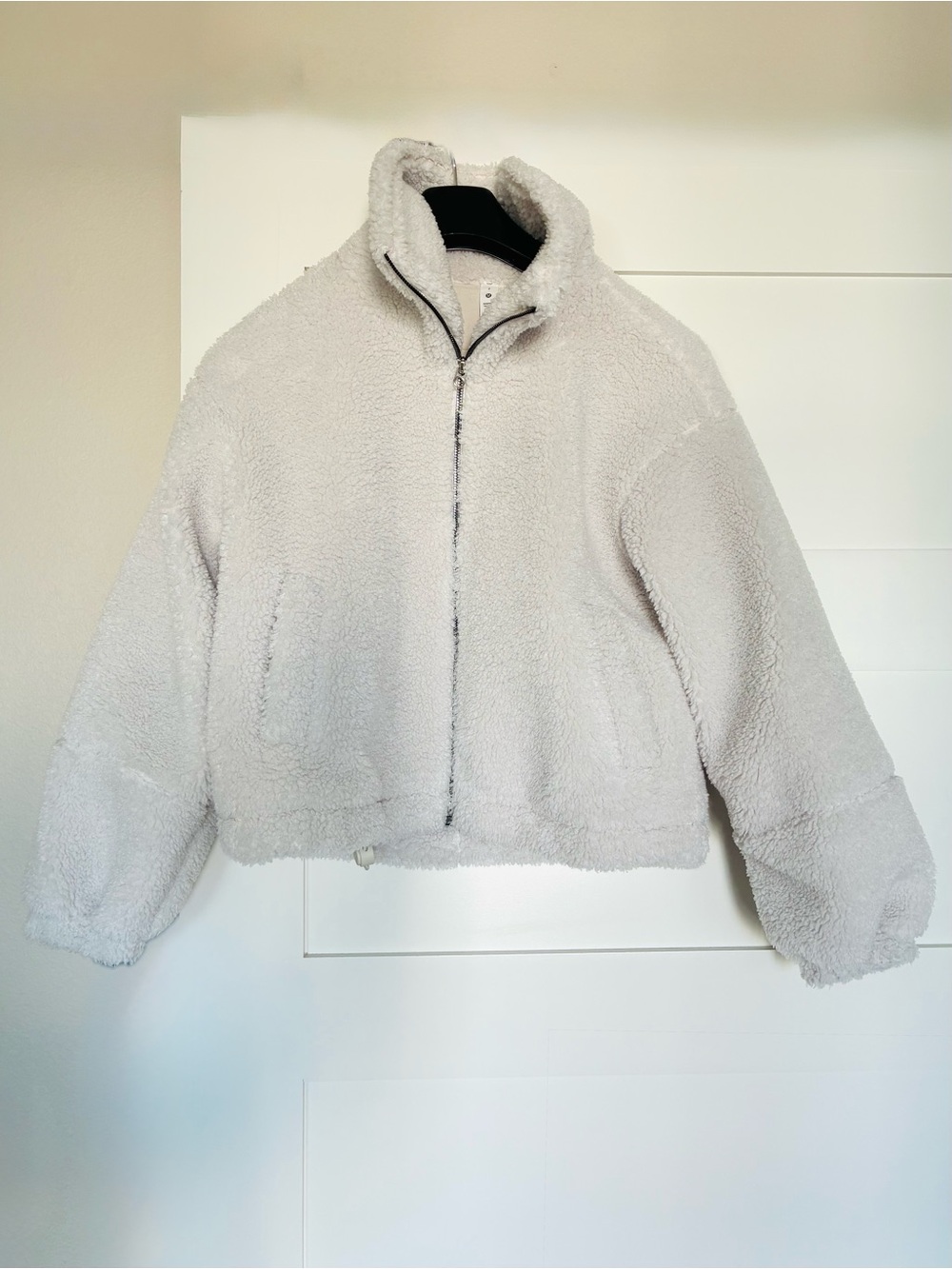 Lululemon 2 Fuzzy Sherpa Fleece Full Zip Jacket White Cream